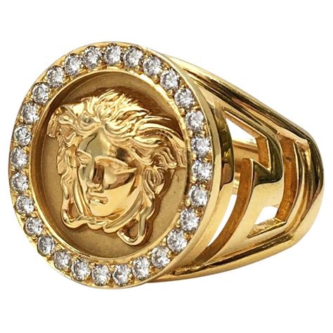 gold label Versace ring